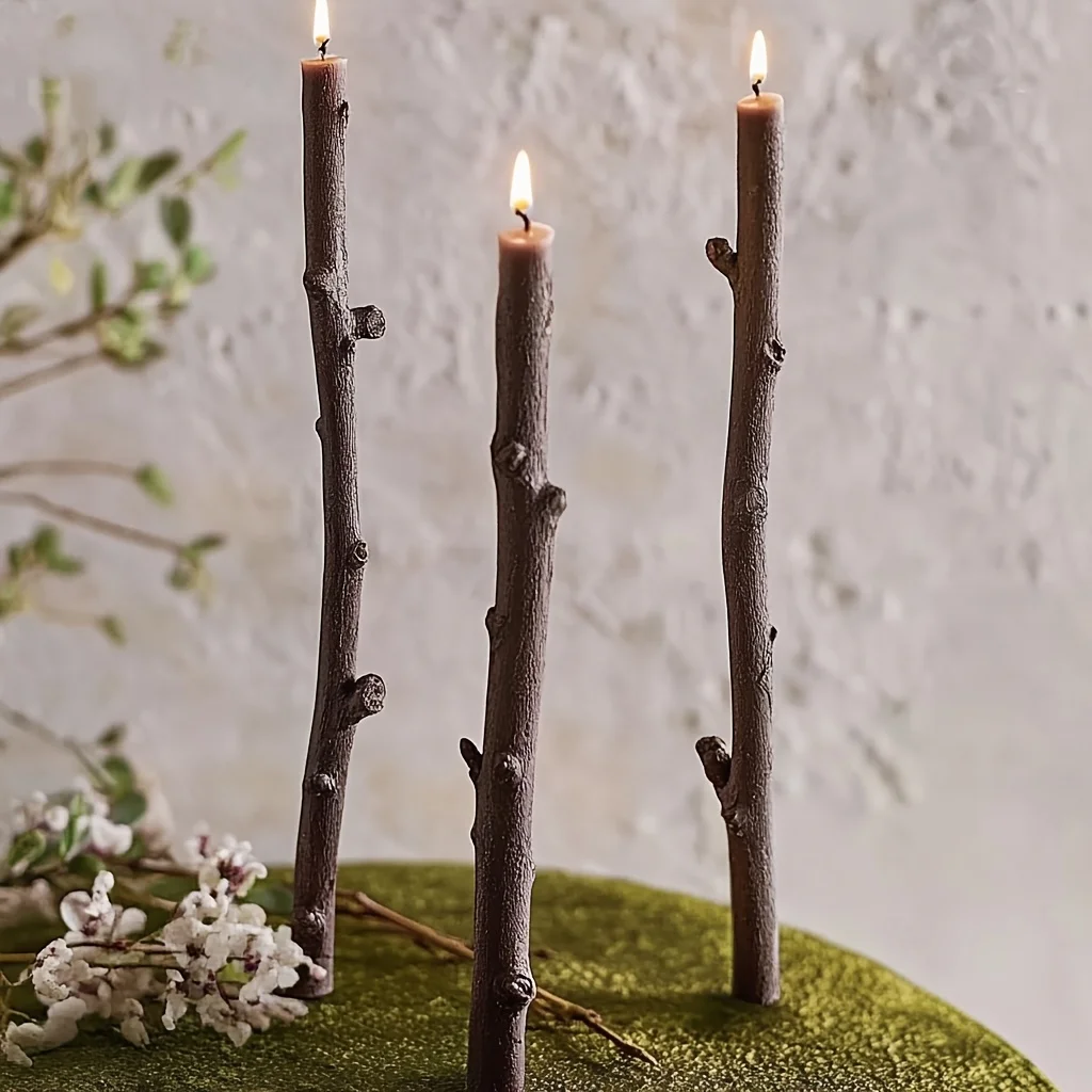Candle Making Kit - قوالب سيليكون على شكل فروع شجرة
