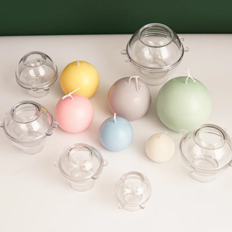 Candle Making Kit - 5-8 سنتيمتر شمعة كروية قالب بلاستيكي