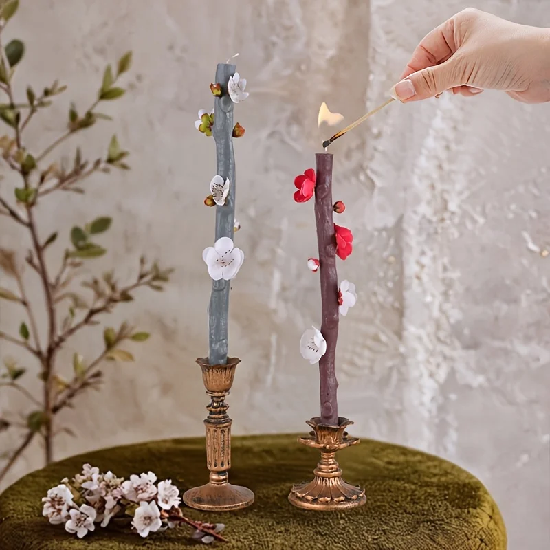 قوالب سيليكون على شكل فروع شجر - مراجعة Candle Making Kit وسعره