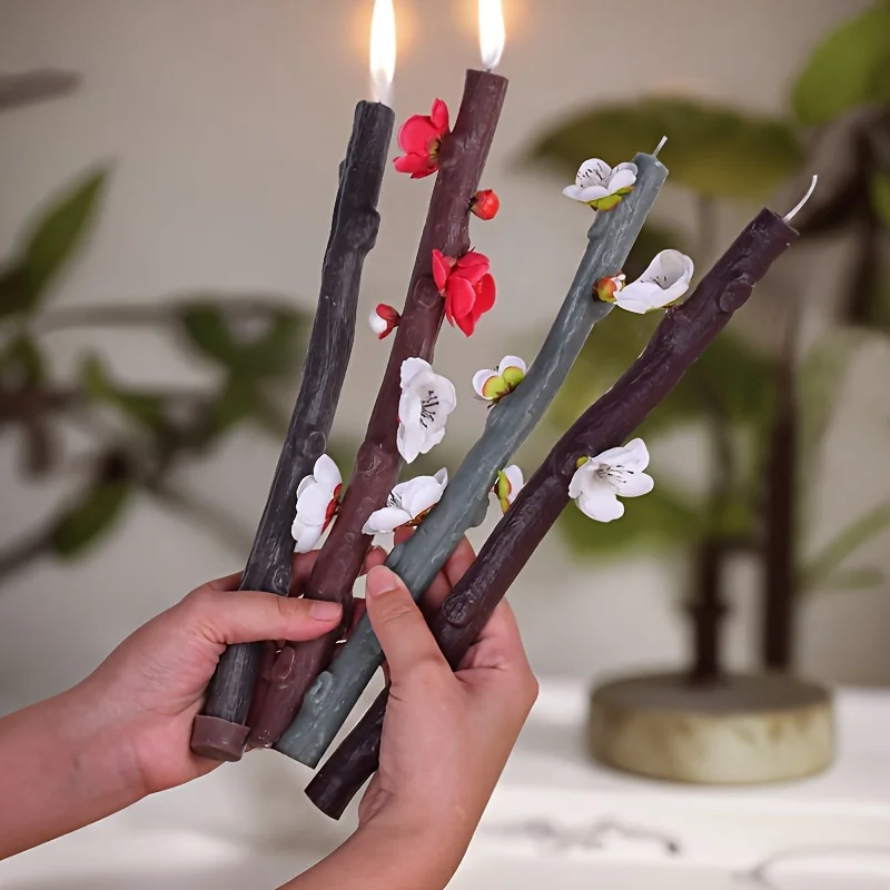قوالب سيليكون على شكل فروع شجر - مراجعة Candle Making Kit وسعره