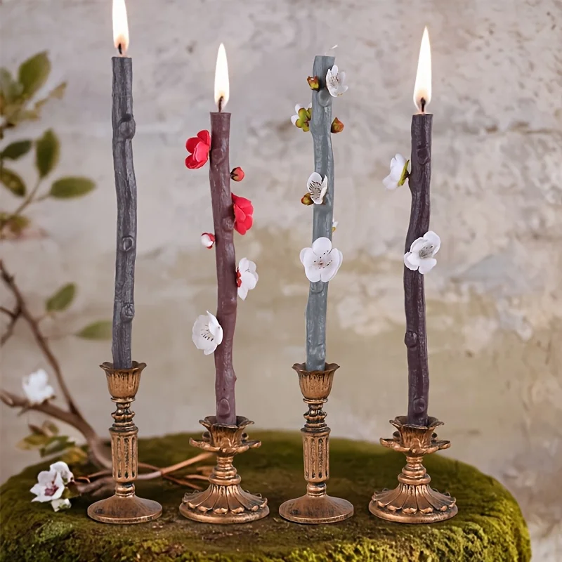 قوالب سيليكون على شكل فروع شجر - مراجعة Candle Making Kit وسعره