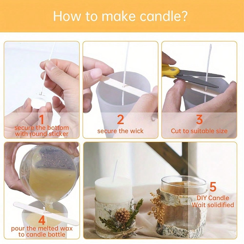 5/10/20/30/50 قطعة حامل فتيل ش - مراجعة Candle Making Kit وسعره